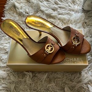Michael Kors Leather Kitten Heals